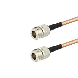 Пигтейл кабел RG400 0.5м N-тип женски към N-тип женски конектор