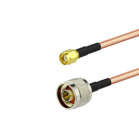 Пигтейл кабел RG400  0.5м N-тип мъжки към RP-SMA конектор