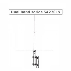Антена за базова радиостанция SA270 LN Dual Band 2m / 70cm с голямо усилване
