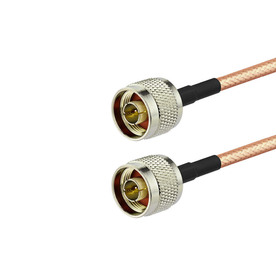 Пигтейл кабел RG400 0.5м N-тип мъжки към N-тип мъжки конектор