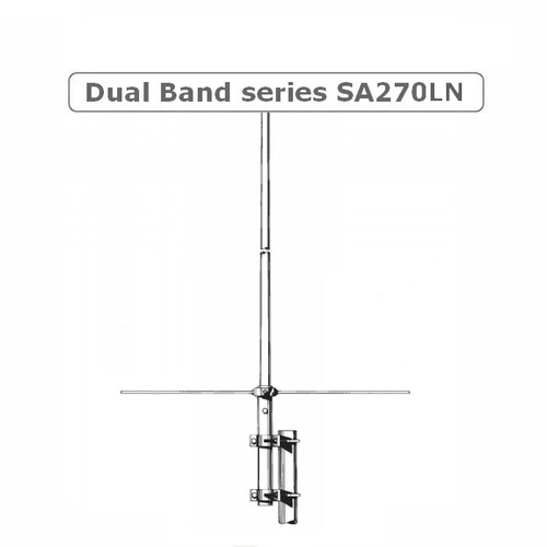 Антена за базова радиостанция SA270 LN Dual Band 2m / 70cm с голямо усилване